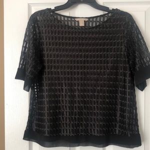 Black Banana Republic chiffon blouse
